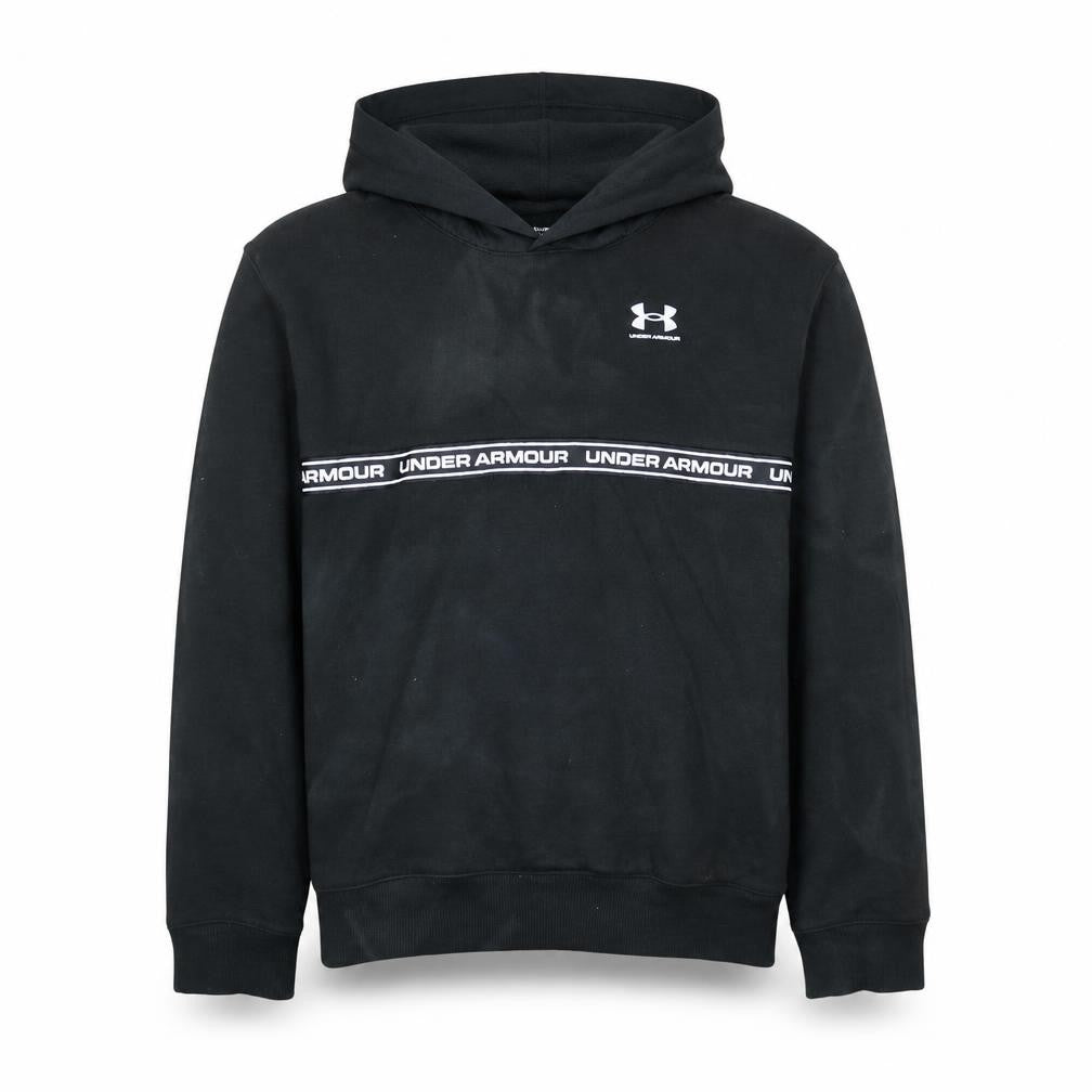 Under Armour Boys Black L Pullover Fleece Hoodie ColdGear Sportswear