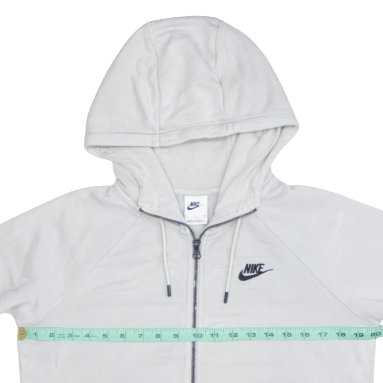 Nike Men's Grey Full Zip Hoodie Small Lightweight Sportswear