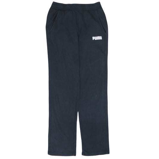 Puma Men's Black Small Fleece Sweatpants Regular Fit