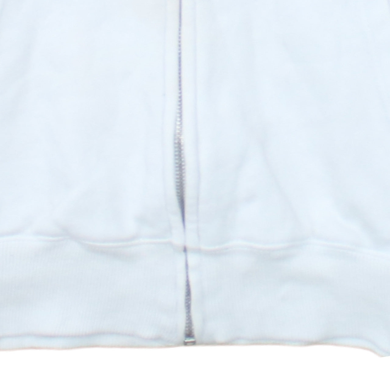 Ellesse Womens White Full Zip Hoodie UK 8 Cotton Logo Casual
