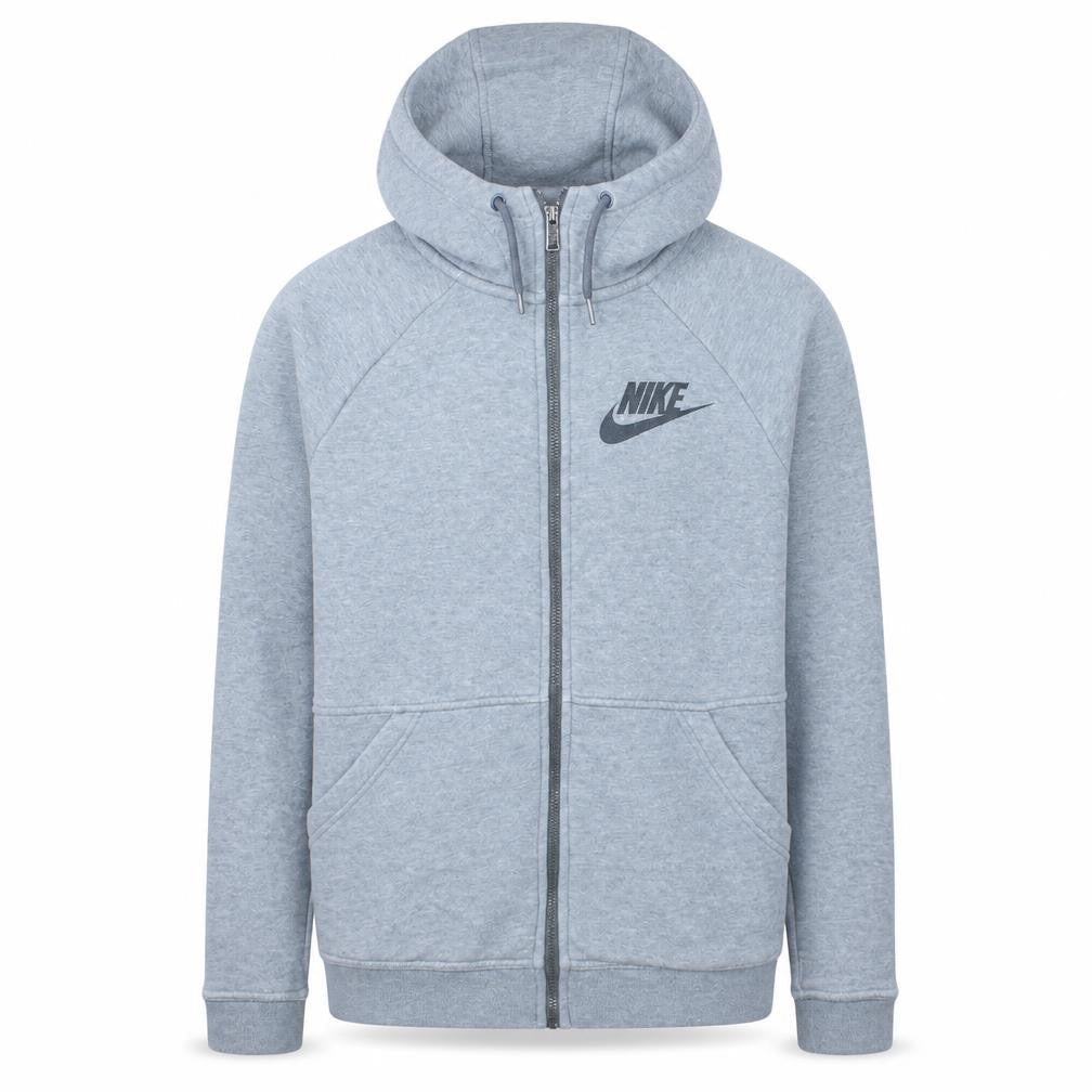 Nike Men's Grey Full Zip Hoodie S Regular Fit Sportswear