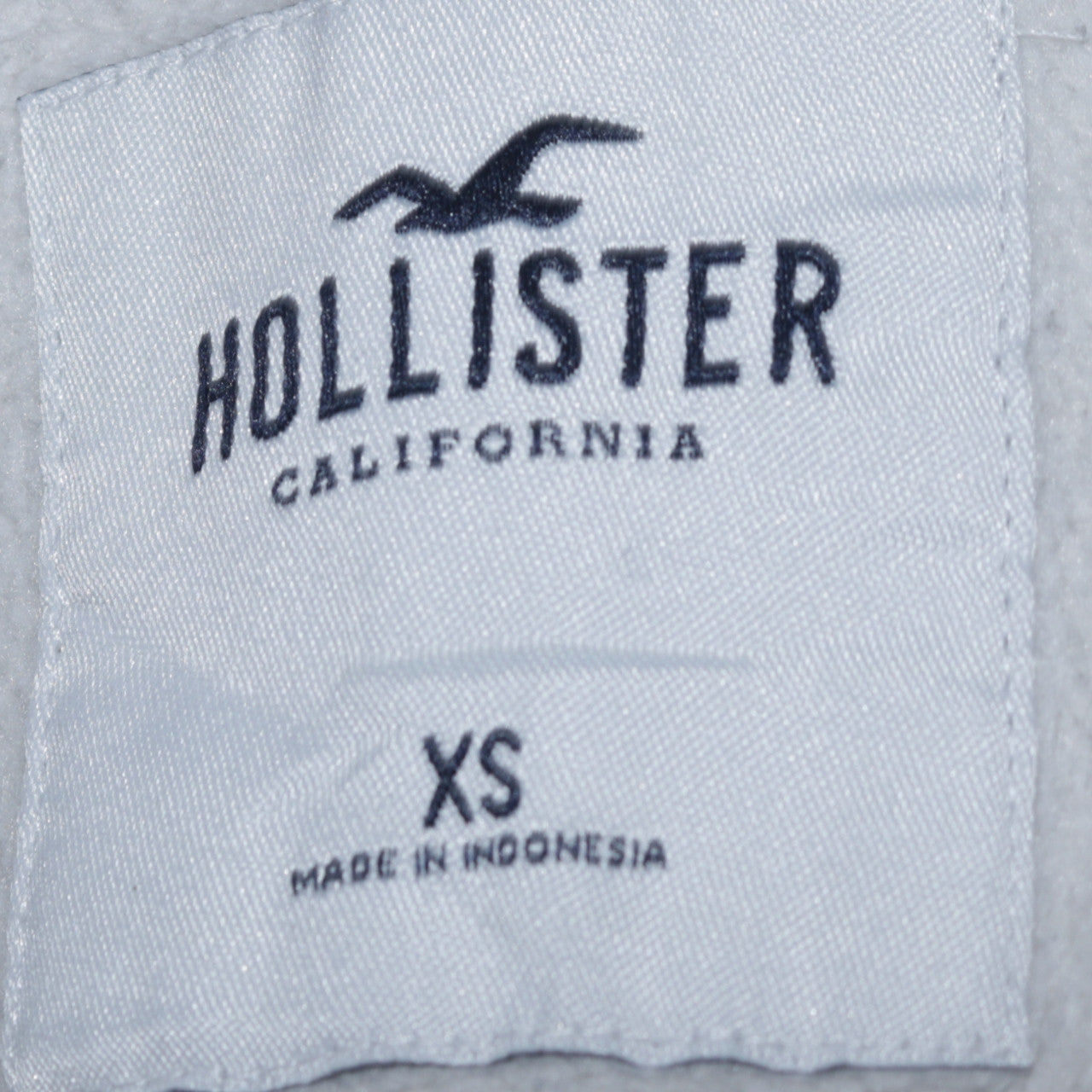 Hollister Men Grey XS Pullover Hoodie Classic Logo Fleece