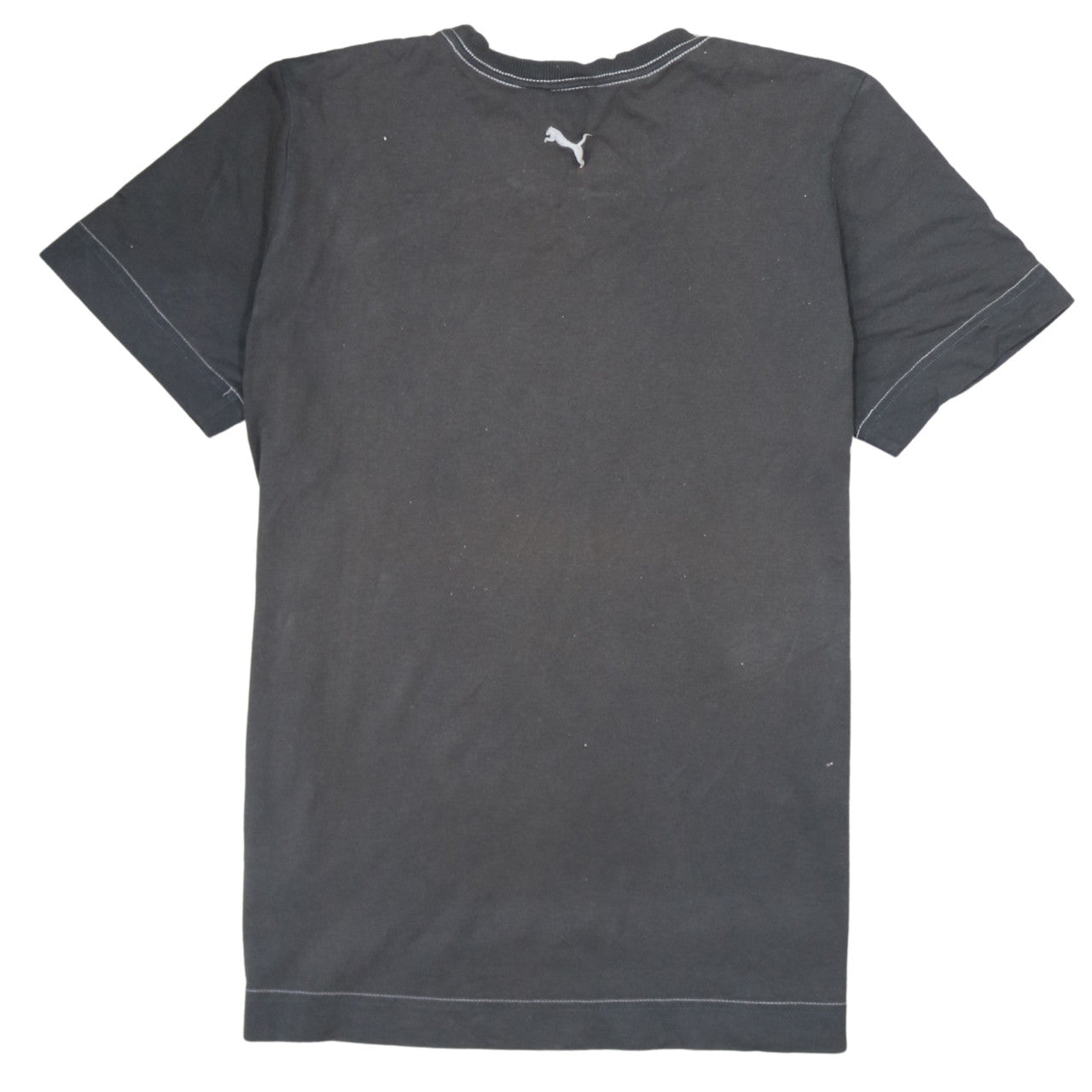 Puma Men's Black Short Sleeve Logo Graphic Cotton T-Shirt M