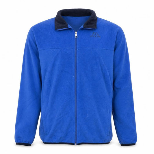 Kappa Men's Blue Fleece Full Zip Windbreaker Jacket Size L