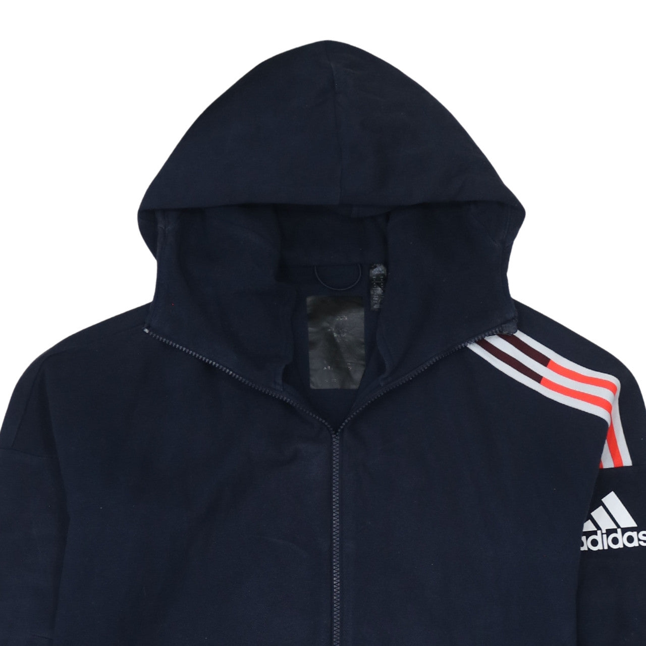 Adidas Men's Blue Full Zip Hoodie Medium Regular Fit Sportswear