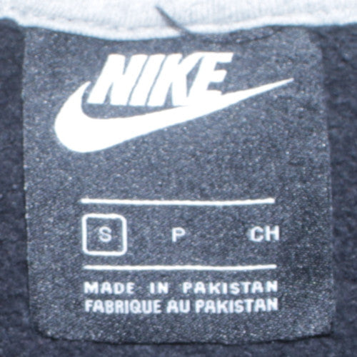 Nike Men's Black Pullover Hoodie Small Fleece Sports Logo Regular Fit