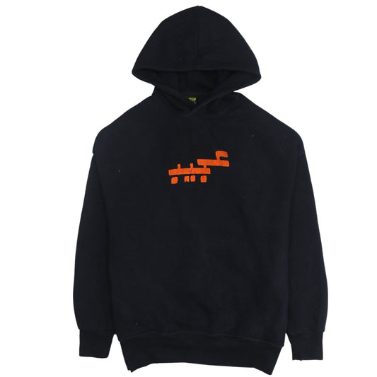 AJEEB Men’s Black Pullover Hoodie L Art Graphic Fleece Sweatshirt