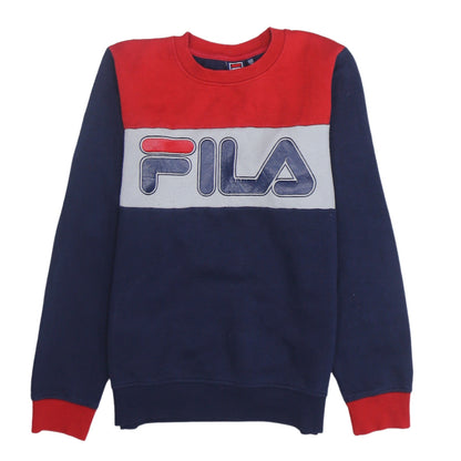Additional front view of Fila boys’ multicolour 12 years pullover crew neck sweatshirt
