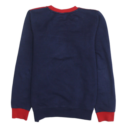 Brand and care label for Fila boys’ multicolour 12 years pullover crew neck sweatshirt