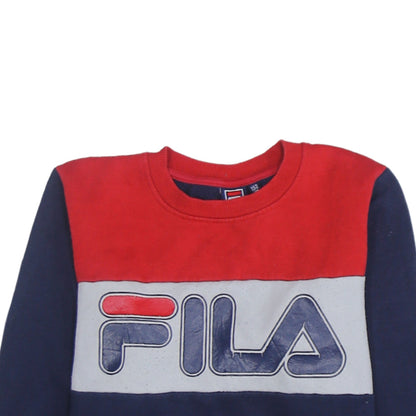 Additional view of Fila boys’ multicolour 12 years pullover crew neck sweatshirt