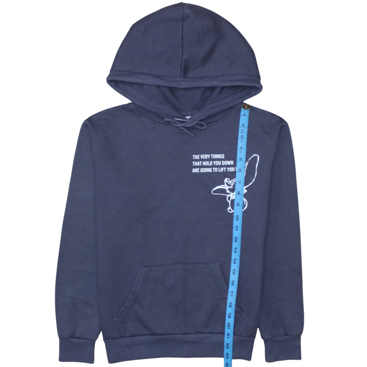 Disney Dumbo Navy Hoodie Women 2XS Primark Cares Pullover Sweatshirt
