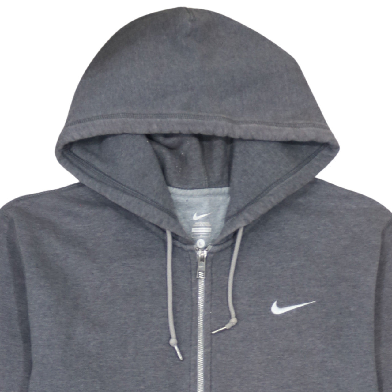 Nike Men's Grey Full Zip Hoodie L Sportswear Sweatshirt