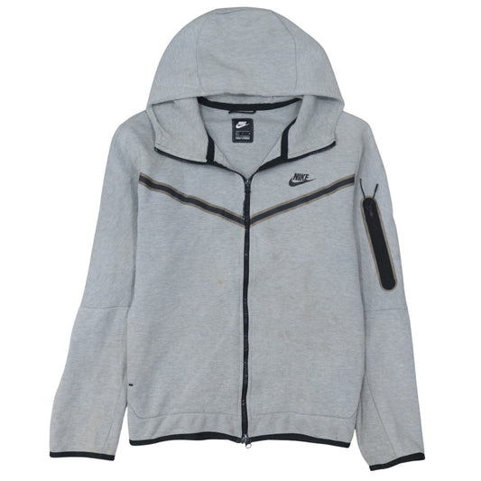 Nike Men's Grey Full Zip Hoodie Size L Sportswear
