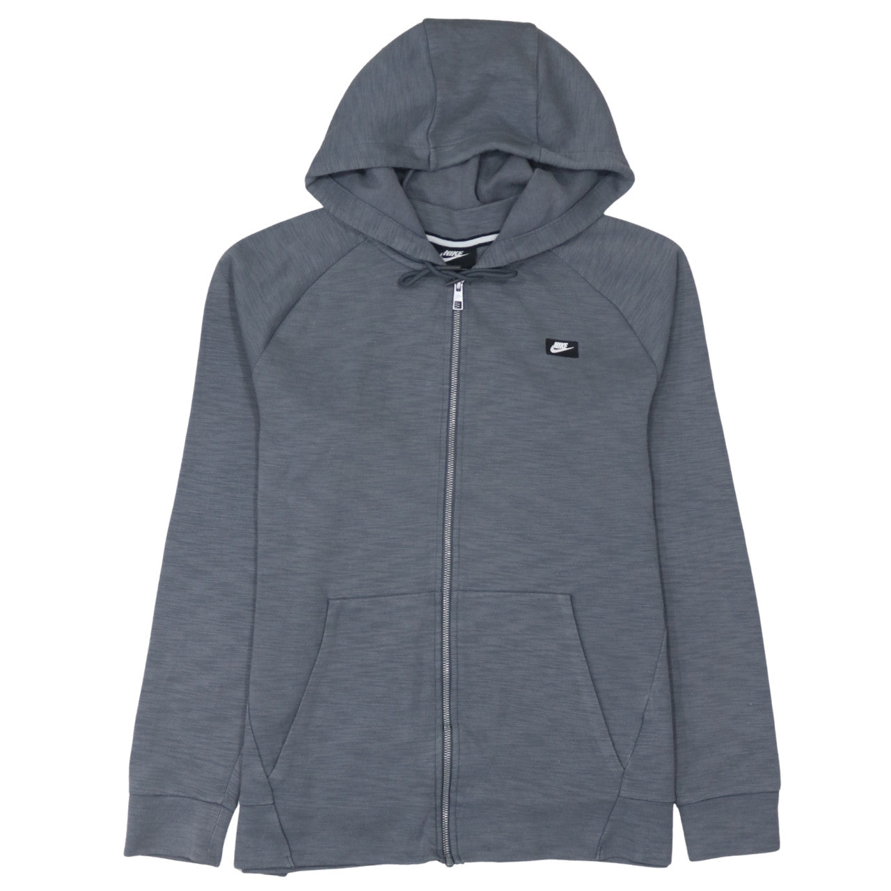 Nike Men's Grey Full Zip Hoodie Size M Sportswear
