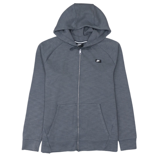 Nike Men's Grey Full Zip Hoodie Size M Sportswear