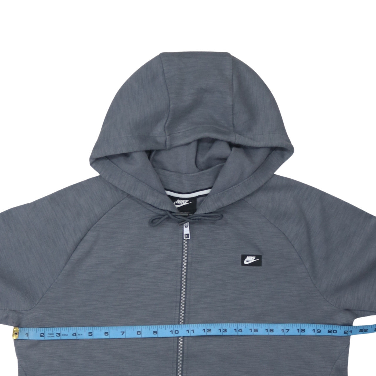 Nike Men's Grey Full Zip Hoodie Size M Sportswear