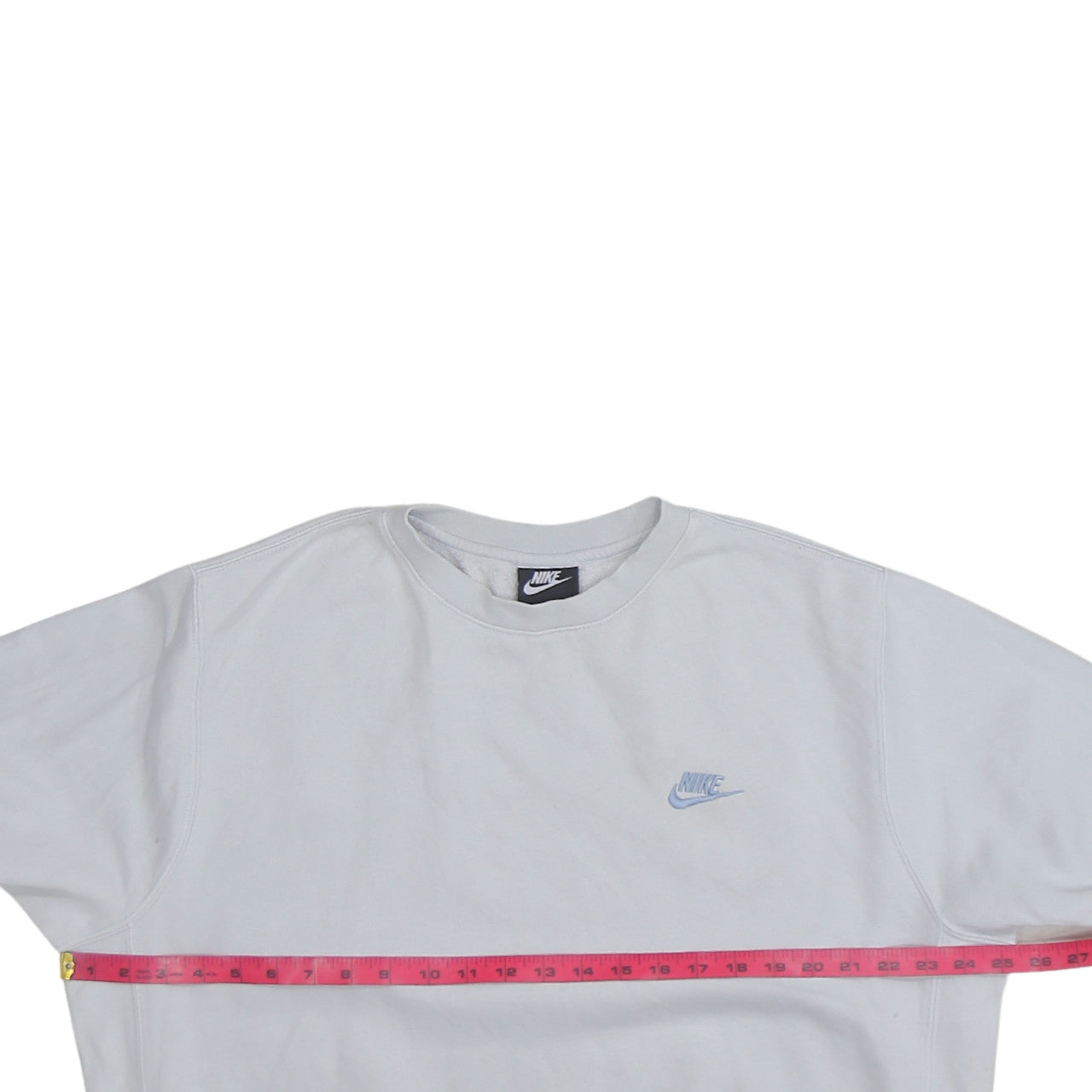 Nike Women’s White Crew Neck Pullover Sweatshirt L Cotton Blend