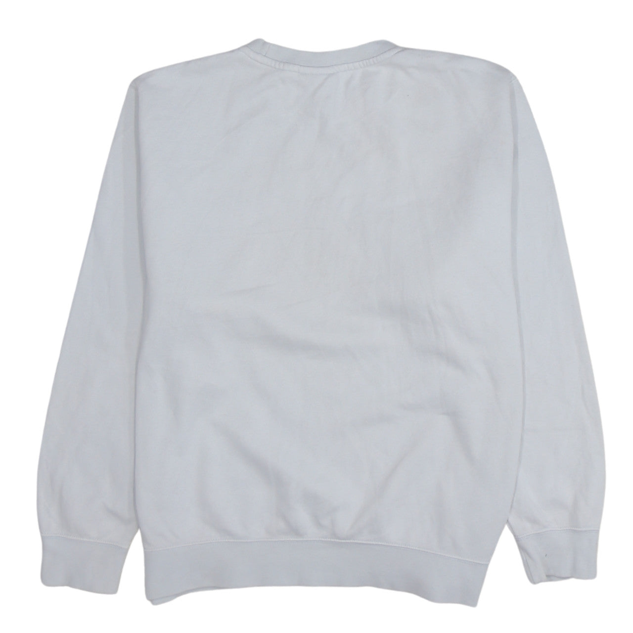 Nike Women’s White Crew Neck Pullover Sweatshirt L Cotton Blend