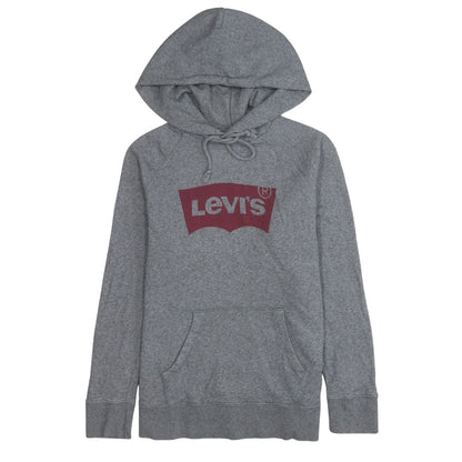 Levi's Men's Grey Pullover Hoodie L Regular Fit Graphic Logo