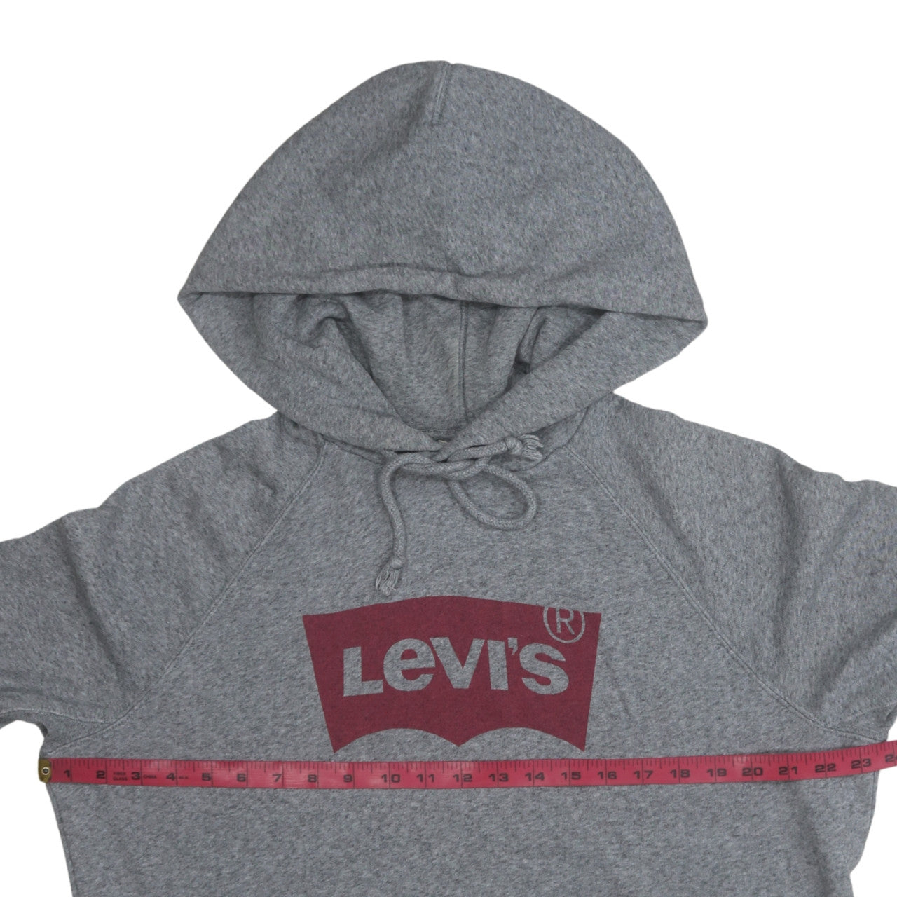 Levi's Men's Grey Pullover Hoodie L Regular Fit Graphic Logo