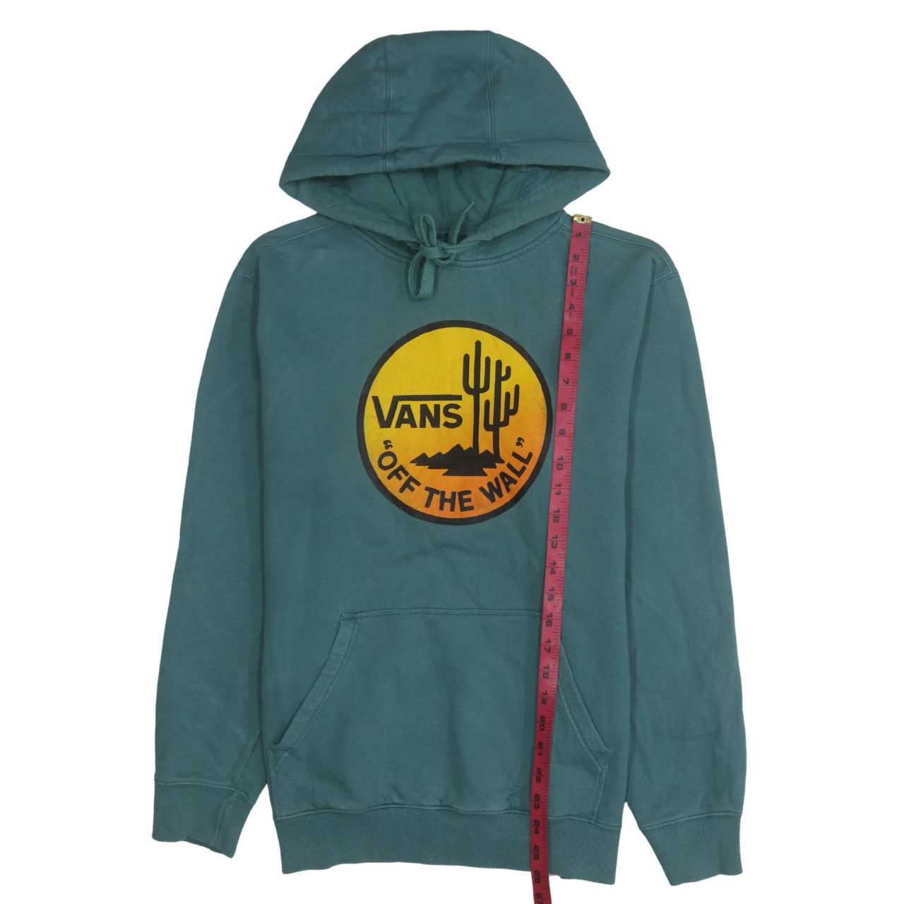 Vans Men's Green Medium Pullover Hoodie with Logo Graphic