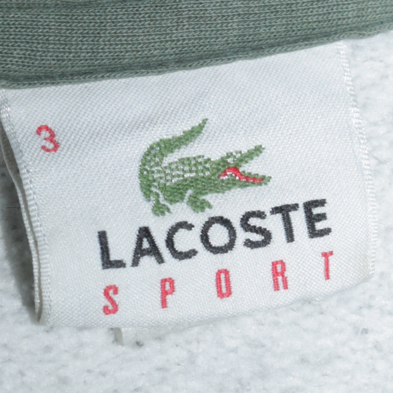 Lacoste Men's Grey Full Zip Hoodie Sweatshirt Size M