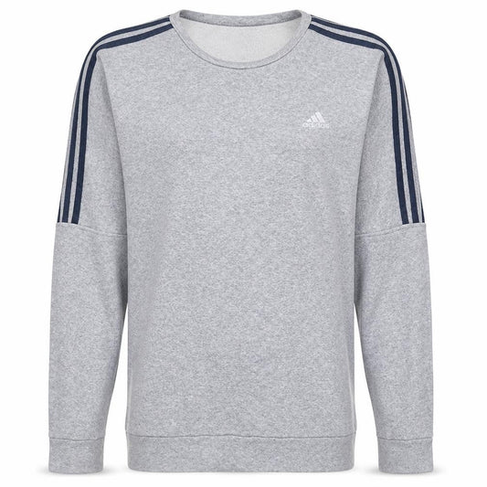 Adidas Mens Grey Long Sleeve Pullover Sweatshirt Size L