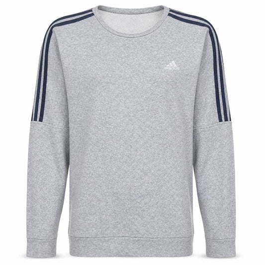 Adidas Mens Grey Long Sleeve Pullover Sweatshirt Size L
