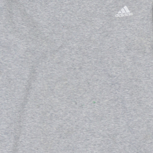 Adidas Mens Grey Long Sleeve Pullover Sweatshirt Size L