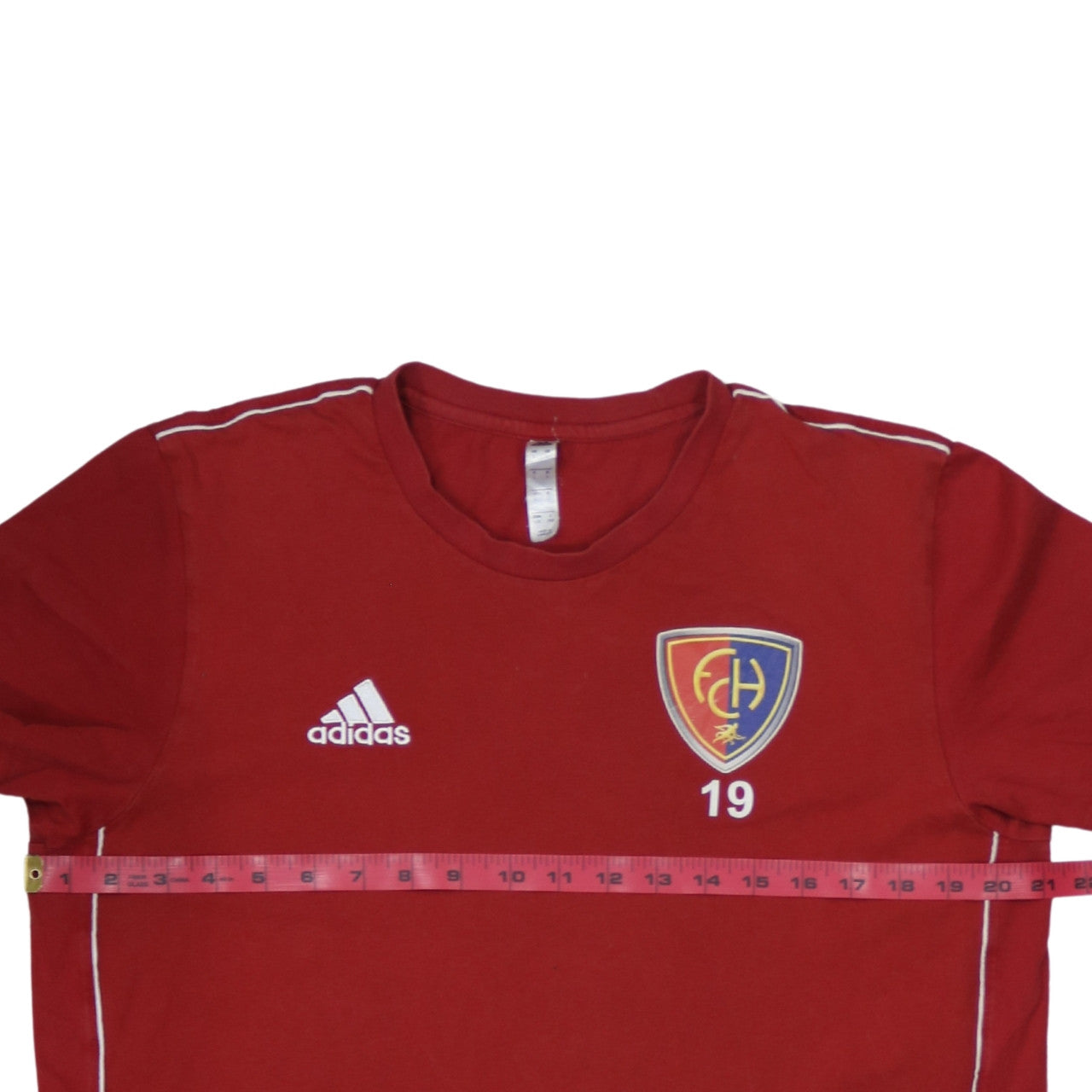 Adidas Men's Red Sports T-Shirt L Short Sleeve Crew Neck