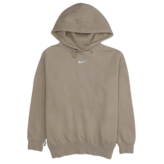 Nike Men's Beige Pullover Hoodie Small Cotton Blend Casual Style