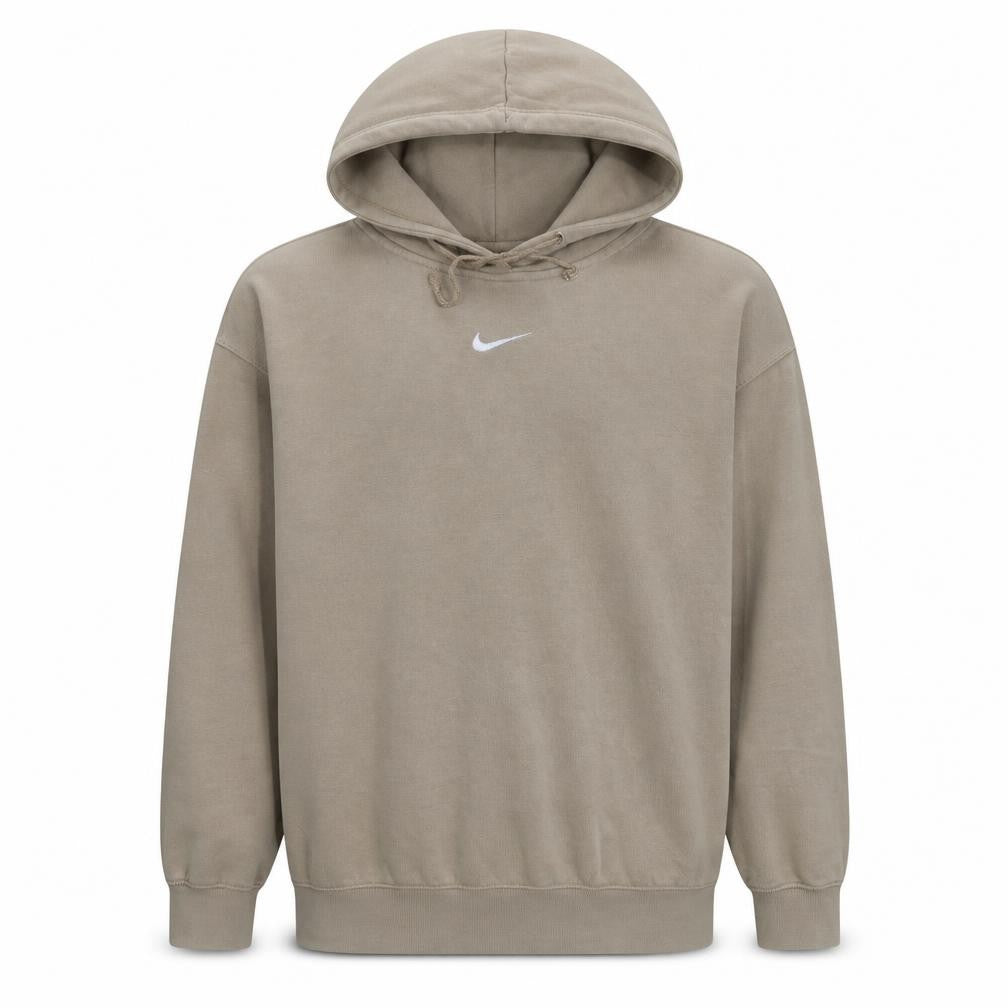 Nike Men's Beige Pullover Hoodie Small Cotton Blend Casual Style