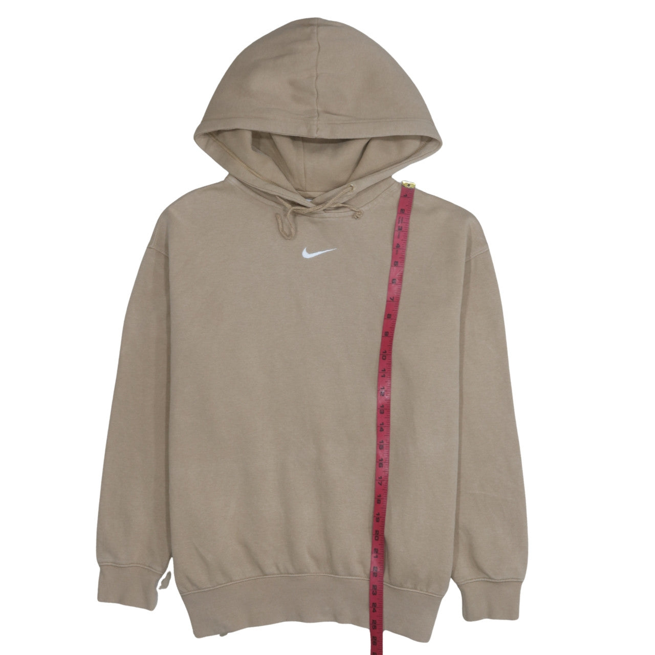 Nike Men's Beige Pullover Hoodie Small Cotton Blend Casual Style