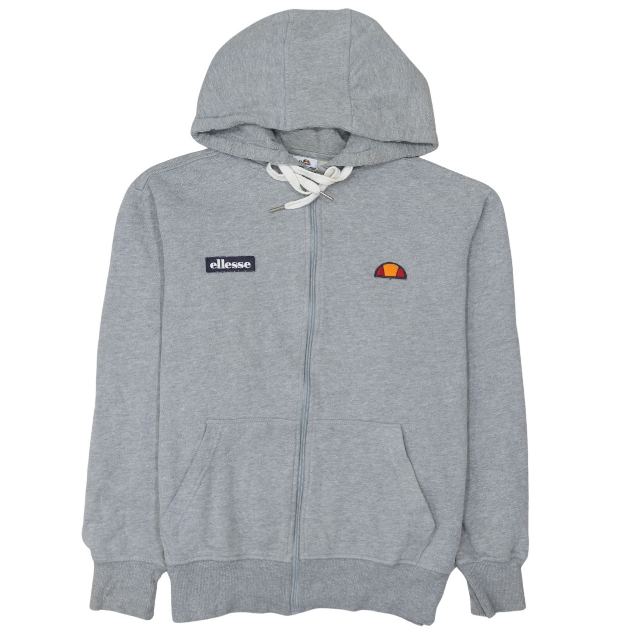 Ellesse Men's Grey Full Zip Hoodie Size M Hooded Sweatshirt