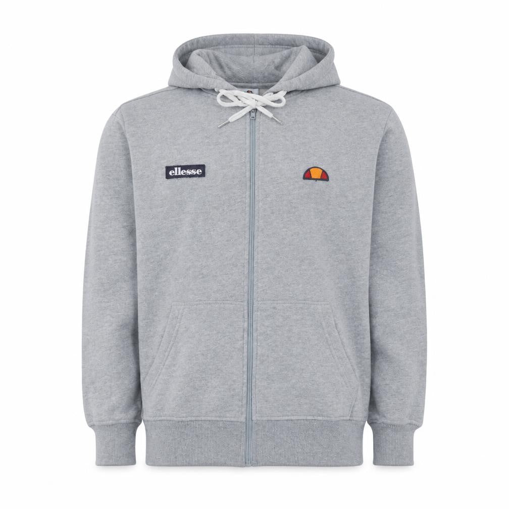 Ellesse Men's Grey Full Zip Hoodie Size M Hooded Sweatshirt