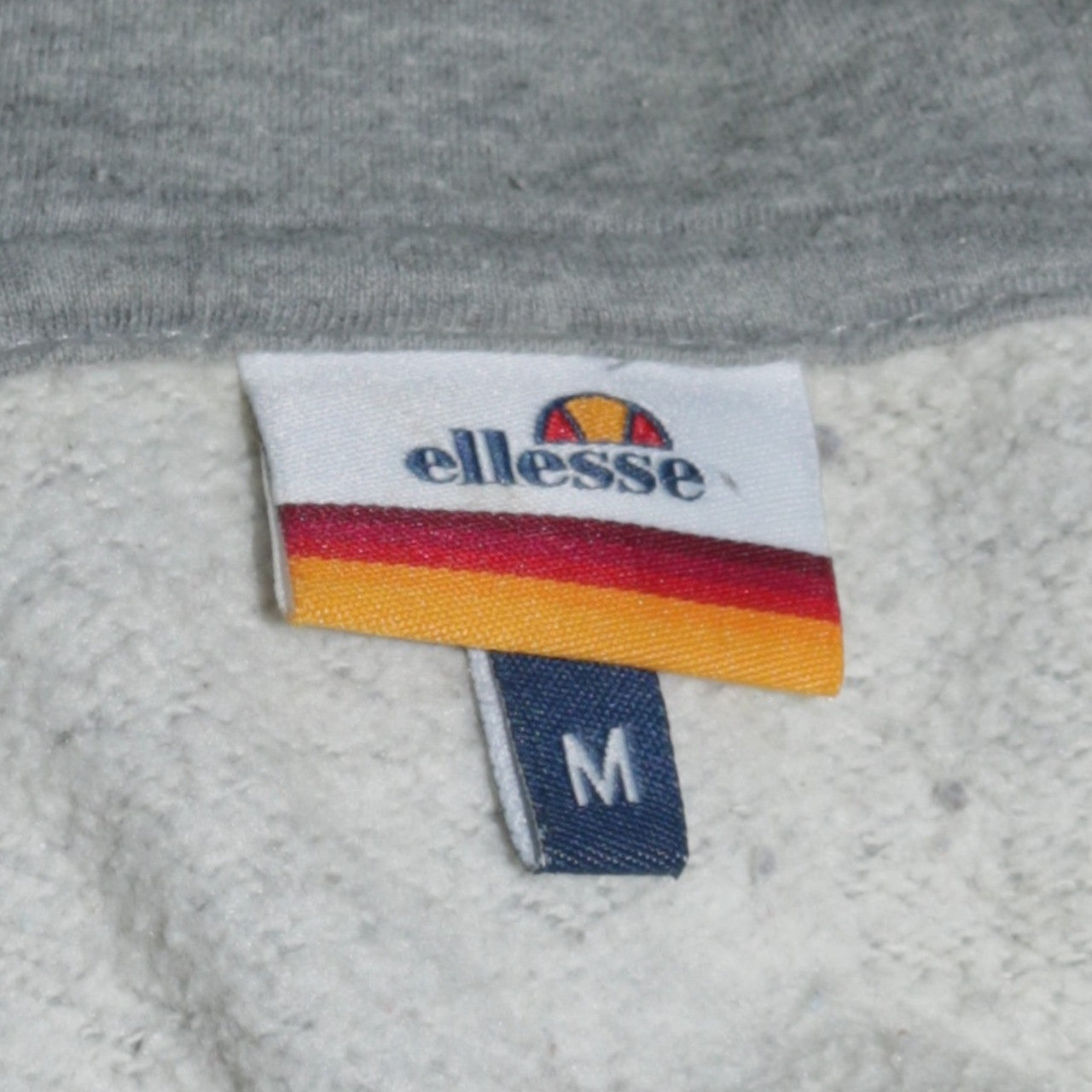 Ellesse Men's Grey Full Zip Hoodie Size M Hooded Sweatshirt