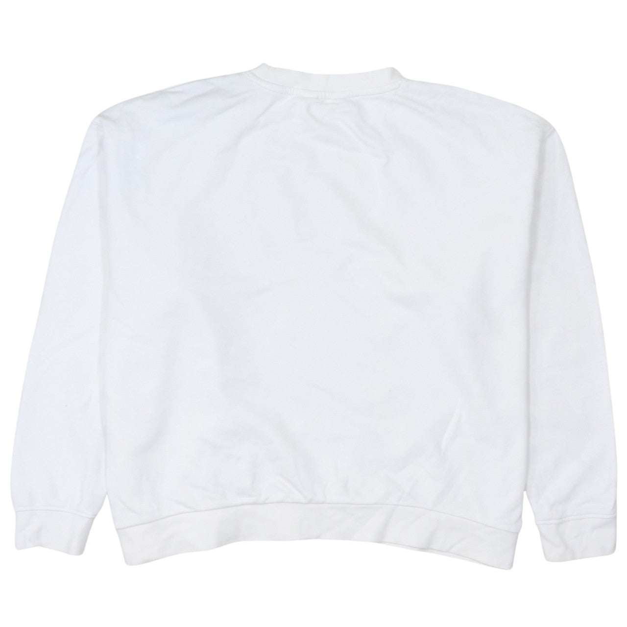 Lee Womens White Cotton Relaxed Fit Logo Sweatshirt L
