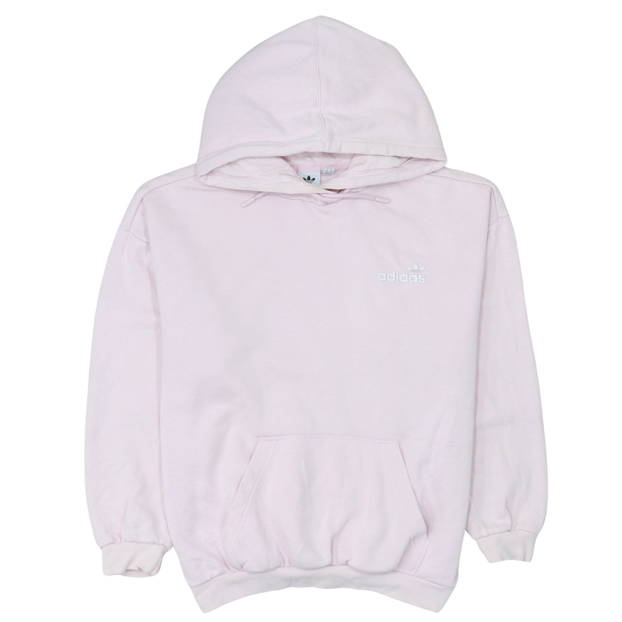 Adidas Women Pink Pullover Hoodie Sweatshirt Size 14 Regular
