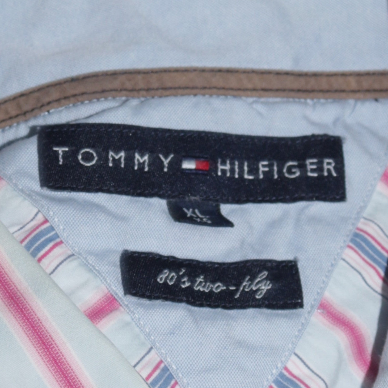 Tommy Hilfiger Men's Multicoloured XL Button-Down Stripe Shirt