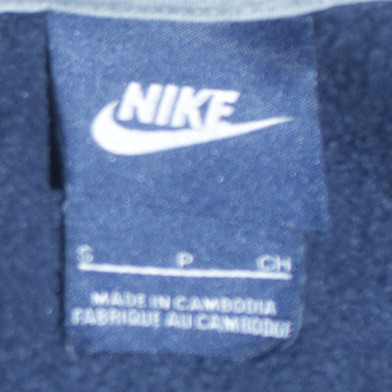 Nike Men's Blue Pullover Hoodie Small Logo Graphic Sweatshirt