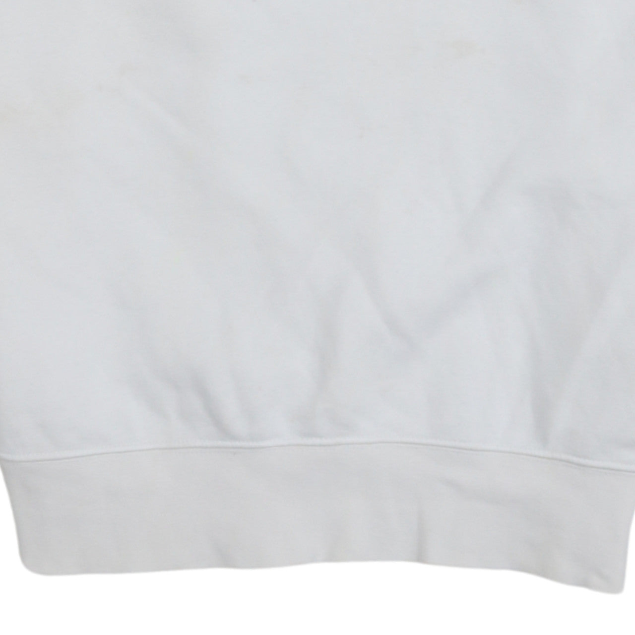 Nike Men's White Small Crew Neck Pullover Sweatshirt