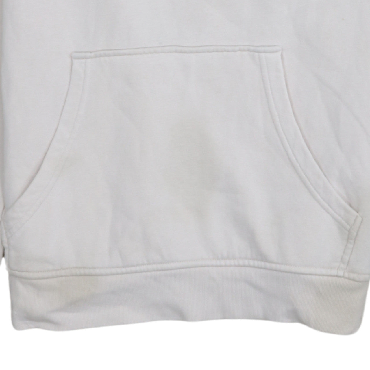Adidas Men White Pullover Hoodie Small Logo Fleece Sweatshirt