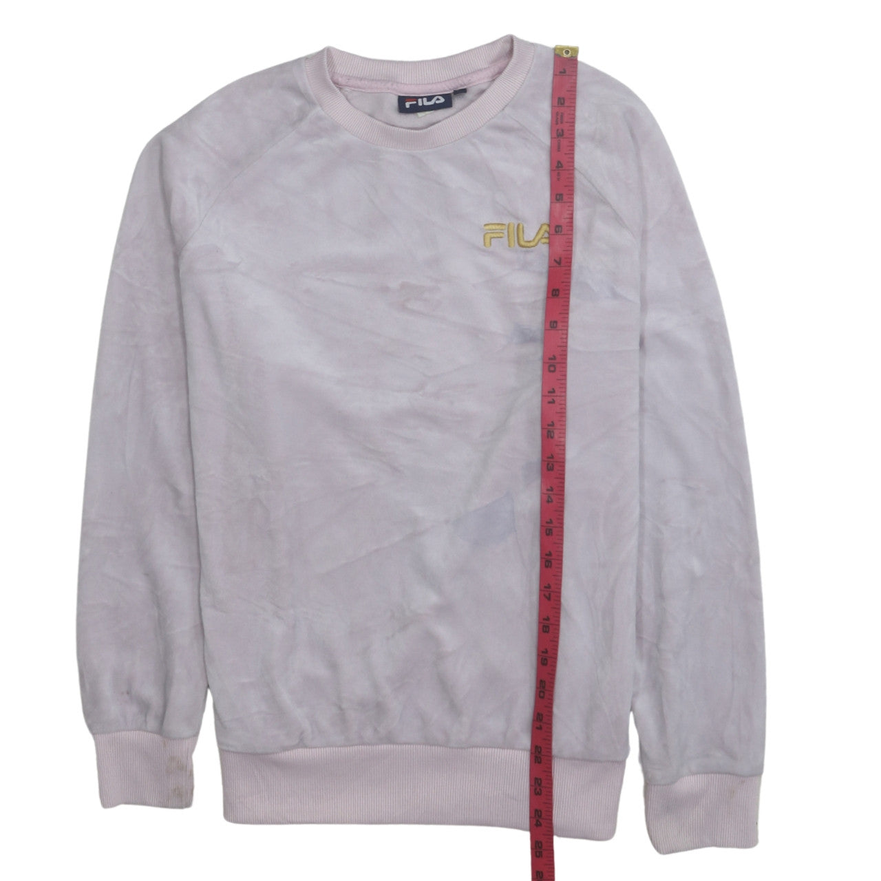 Fila Women’s Pink Crew Neck Sweatshirt Small Logo Pullover