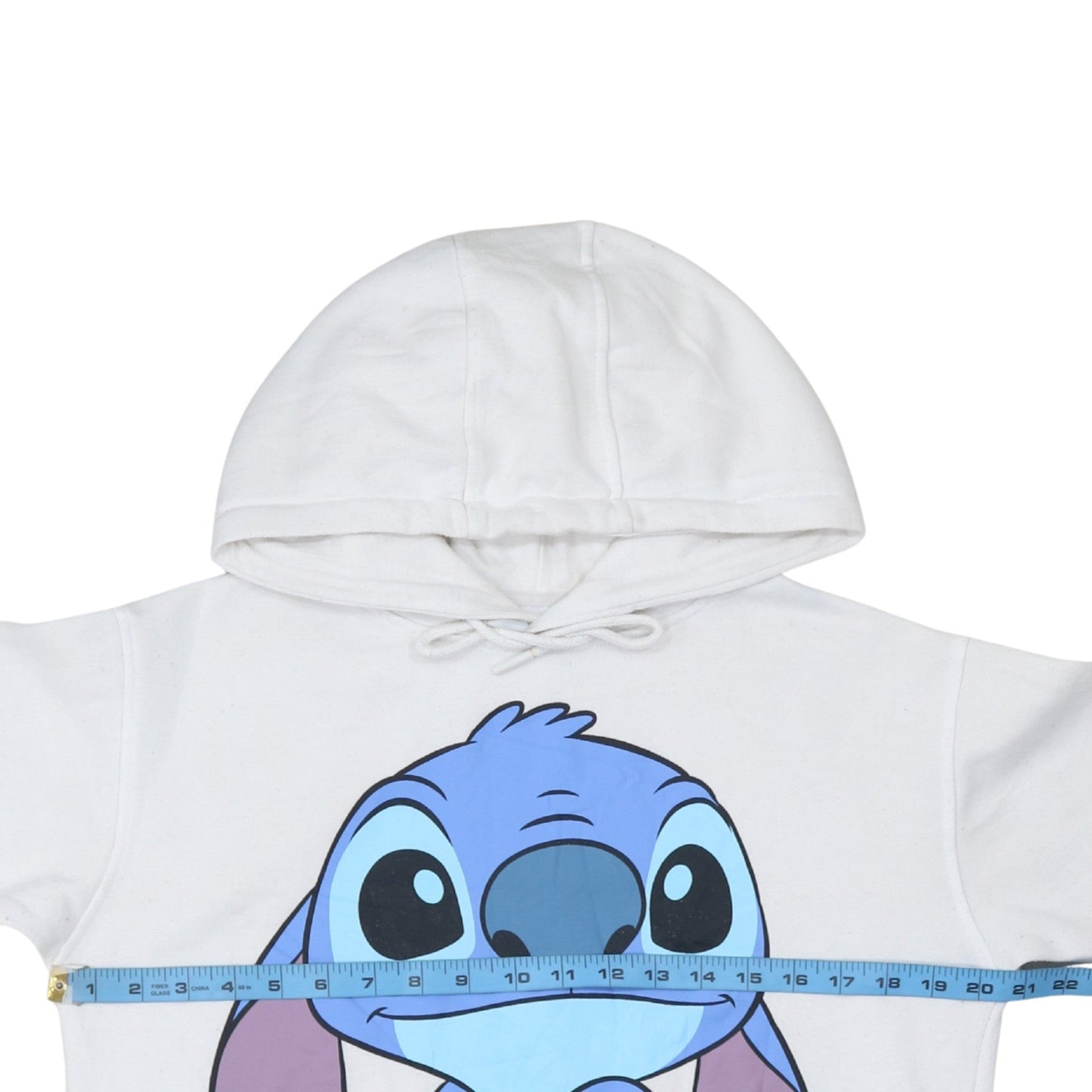 Disney Primark Women White Hoodie XS Stitch Graphic Pullover