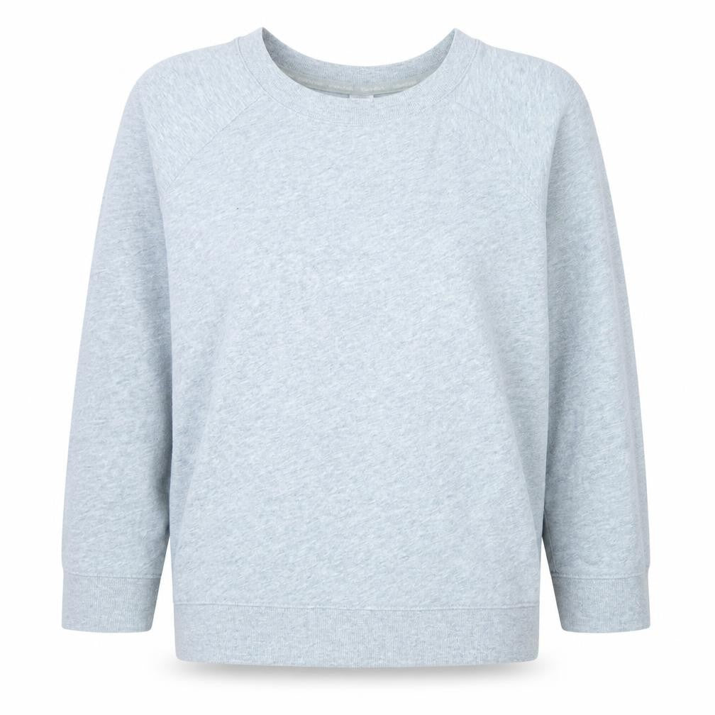 Calvin Klein Women Grey Pullover Sweatshirt Size M Cotton Blend