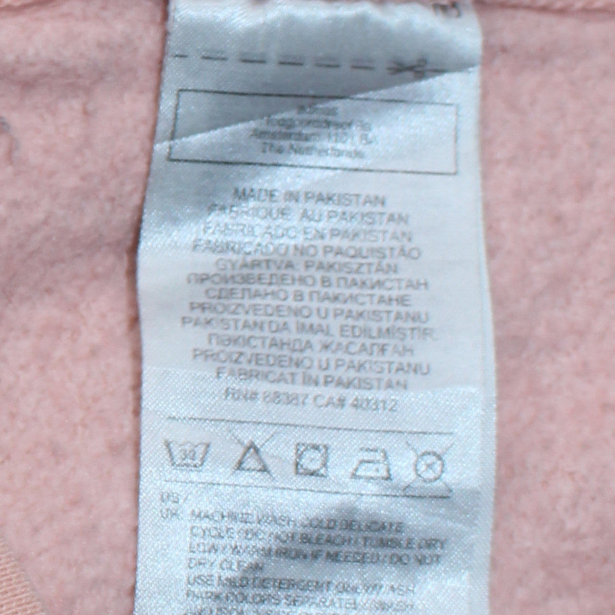 Adidas Girls Pink & White Logo Colourblock Crew Neck Sweatshirt 12 Years
