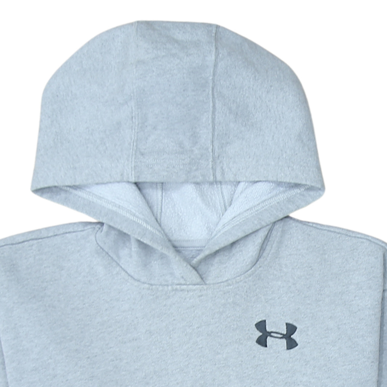 Under Armour Boys Grey XS Pullover Hoodie with Logo Detail