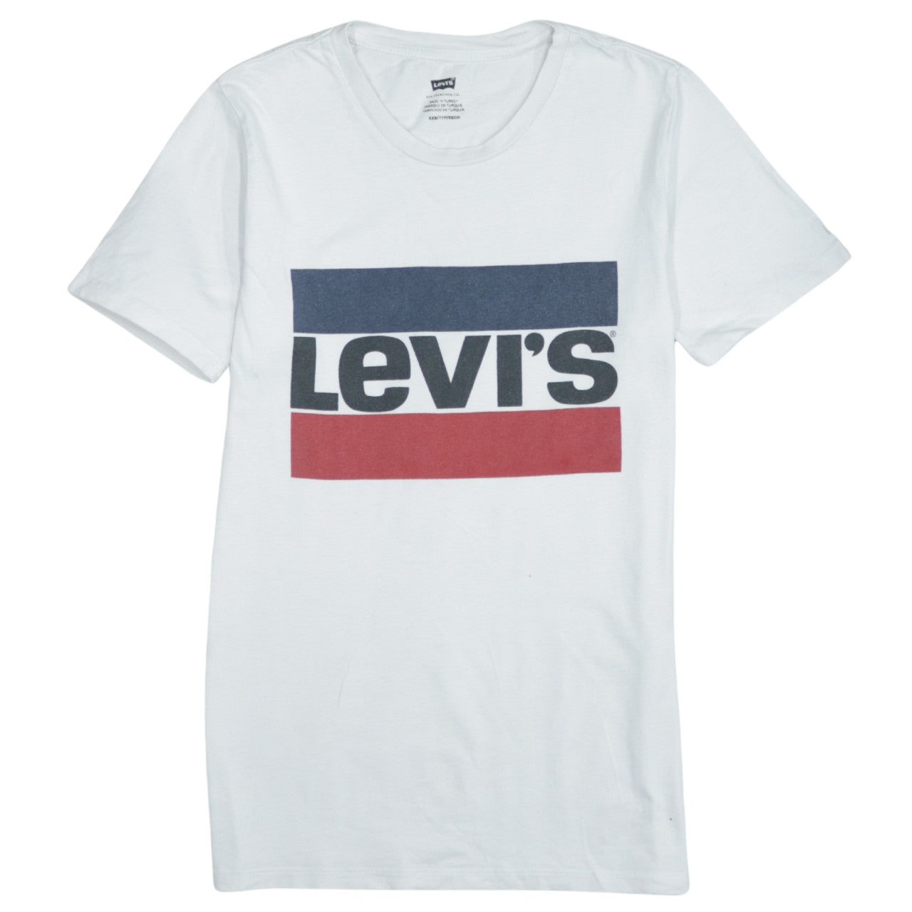 Levi's Men's White Graphic Logo T-Shirt XXS Cotton