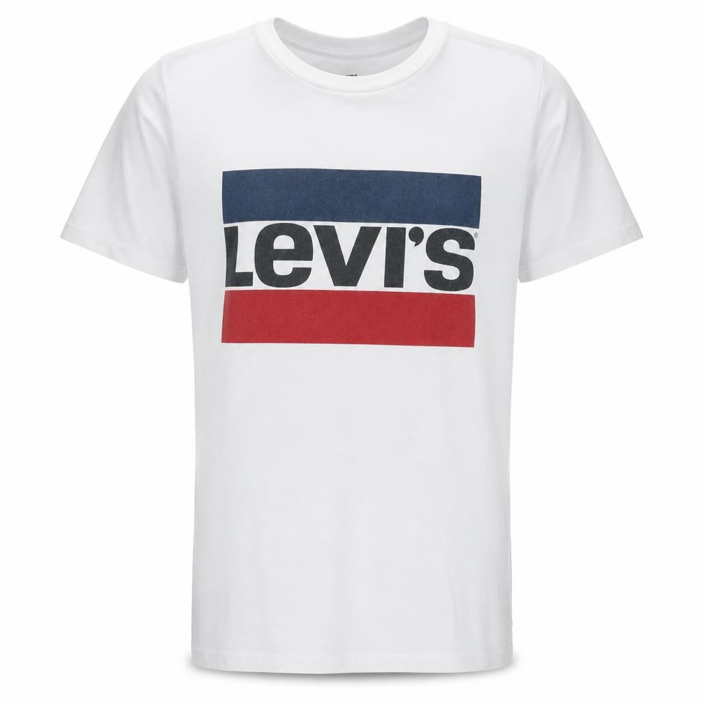 Levi's Men's White Graphic Logo T-Shirt XXS Cotton