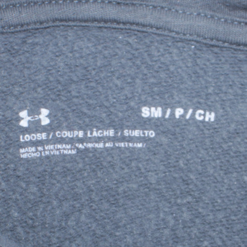 Under Armour Men's Grey Pullover Hoodie Small Relaxed Fit
